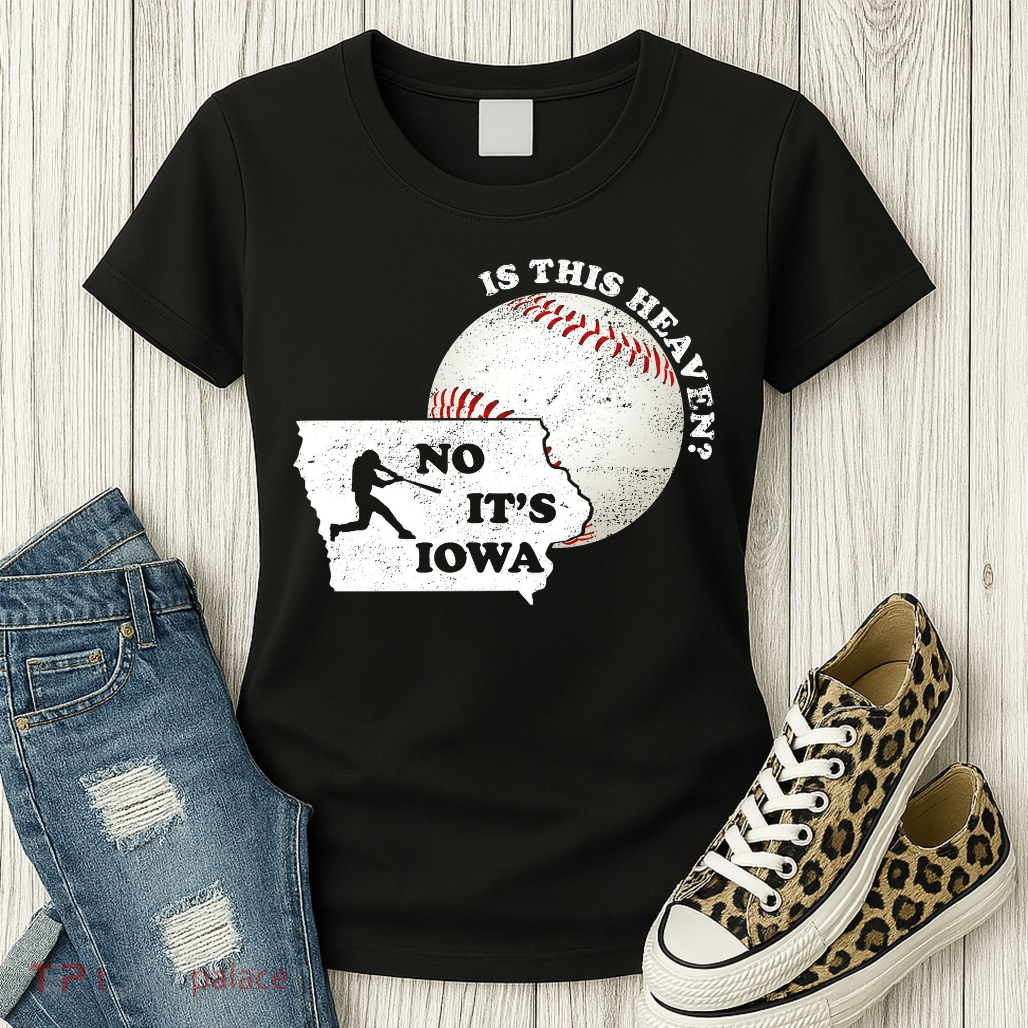 Is This Heaven? No It's Iowa Women's T-Shirt