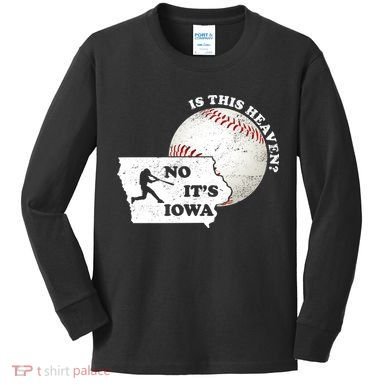 Is This Heaven? No It's Iowa Kids Long Sleeve Shirt