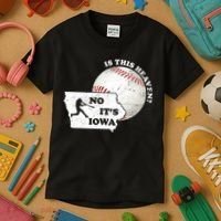 Is This Heaven? No It's Iowa Kids T-Shirt thumb 3