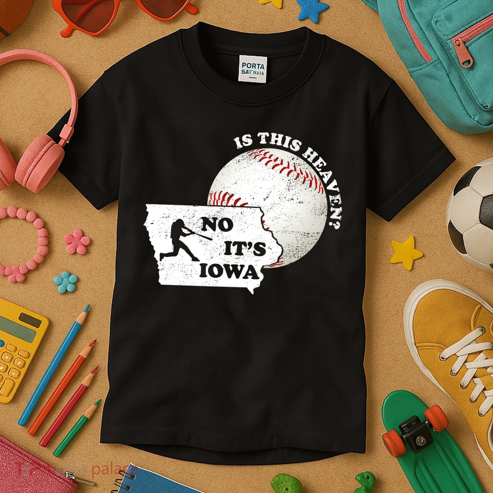 Is This Heaven? No It's Iowa Kids T-Shirt