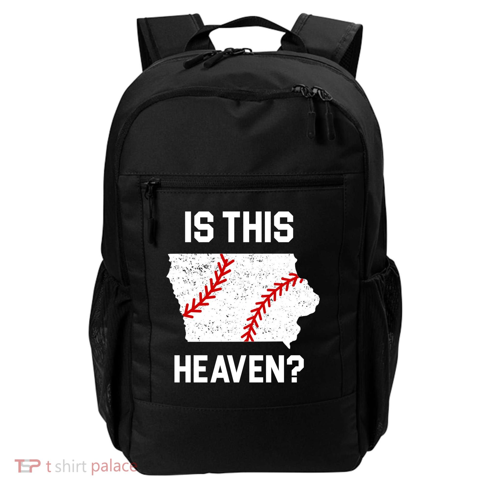 Is This Heaven Iowa Baseball Fan Backpack