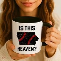 Is This Heaven Iowa Baseball Fan Coffee Mug thumb 3