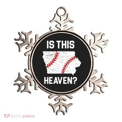 Is This Heaven Iowa Baseball Fan Ornament