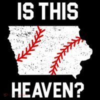Is This Heaven Iowa Baseball Fan Ornament thumb 1