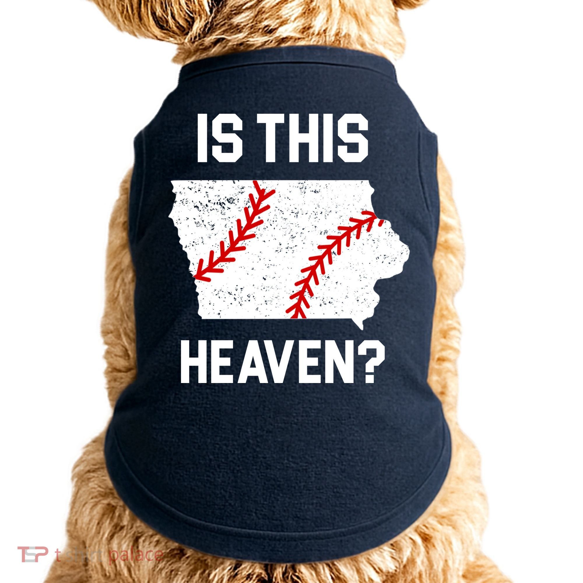 Is This Heaven Iowa Baseball Fan Doggie Tank
