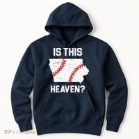 Is This Heaven Iowa Baseball Fan Hoodie thumb 0
