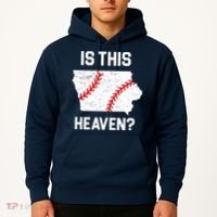 Is This Heaven Iowa Baseball Fan Hoodie thumb 2
