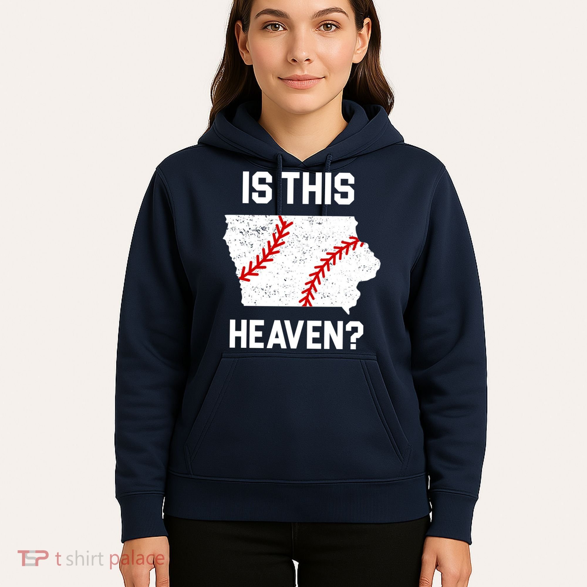 Is This Heaven Iowa Baseball Fan Hoodie