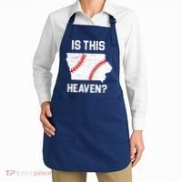 Is This Heaven Iowa Baseball Fan Apron thumb 2