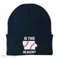 Is This Heaven Iowa Baseball Fan Beanie thumb 0