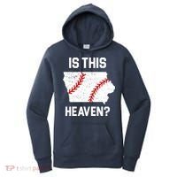 Is This Heaven Iowa Baseball Fan Women's Hoodie thumb 0