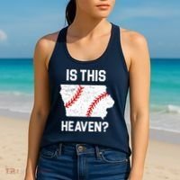 Is This Heaven Iowa Baseball Fan Women's Tank Top thumb 2