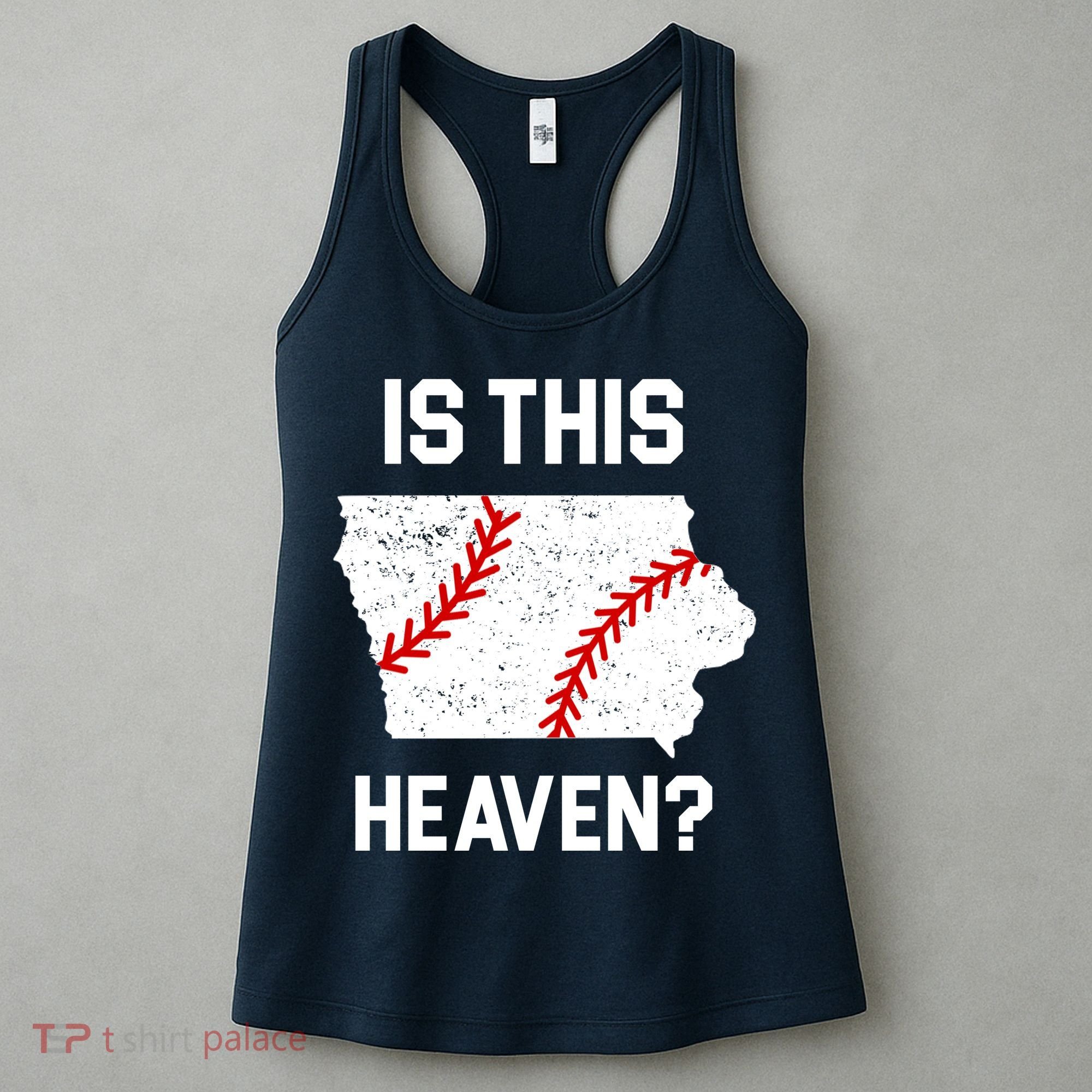 Is This Heaven Iowa Baseball Fan Women's Tank Top