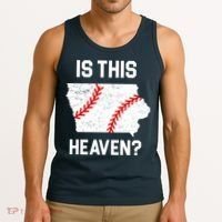 Is This Heaven Iowa Baseball Fan Tank Top thumb 3