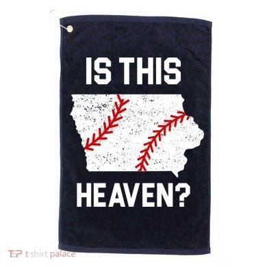 Is This Heaven Iowa Baseball Fan Golf Towel