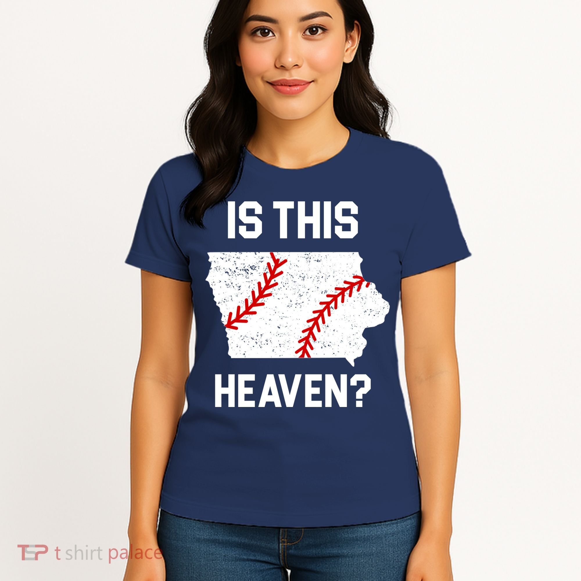 Is This Heaven Iowa Baseball Fan Women's T-Shirt