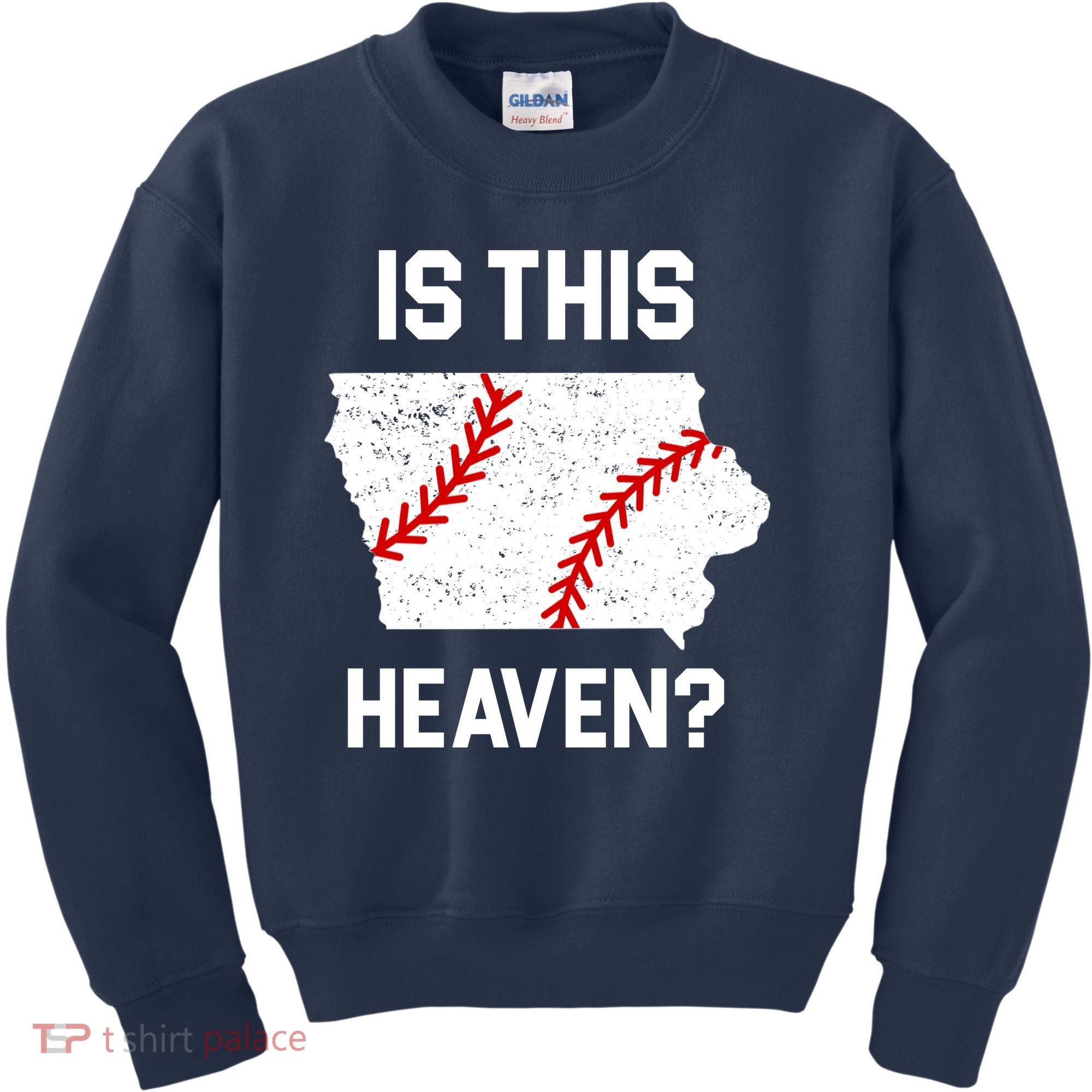 Is This Heaven Iowa Baseball Fan Kids Sweatshirt