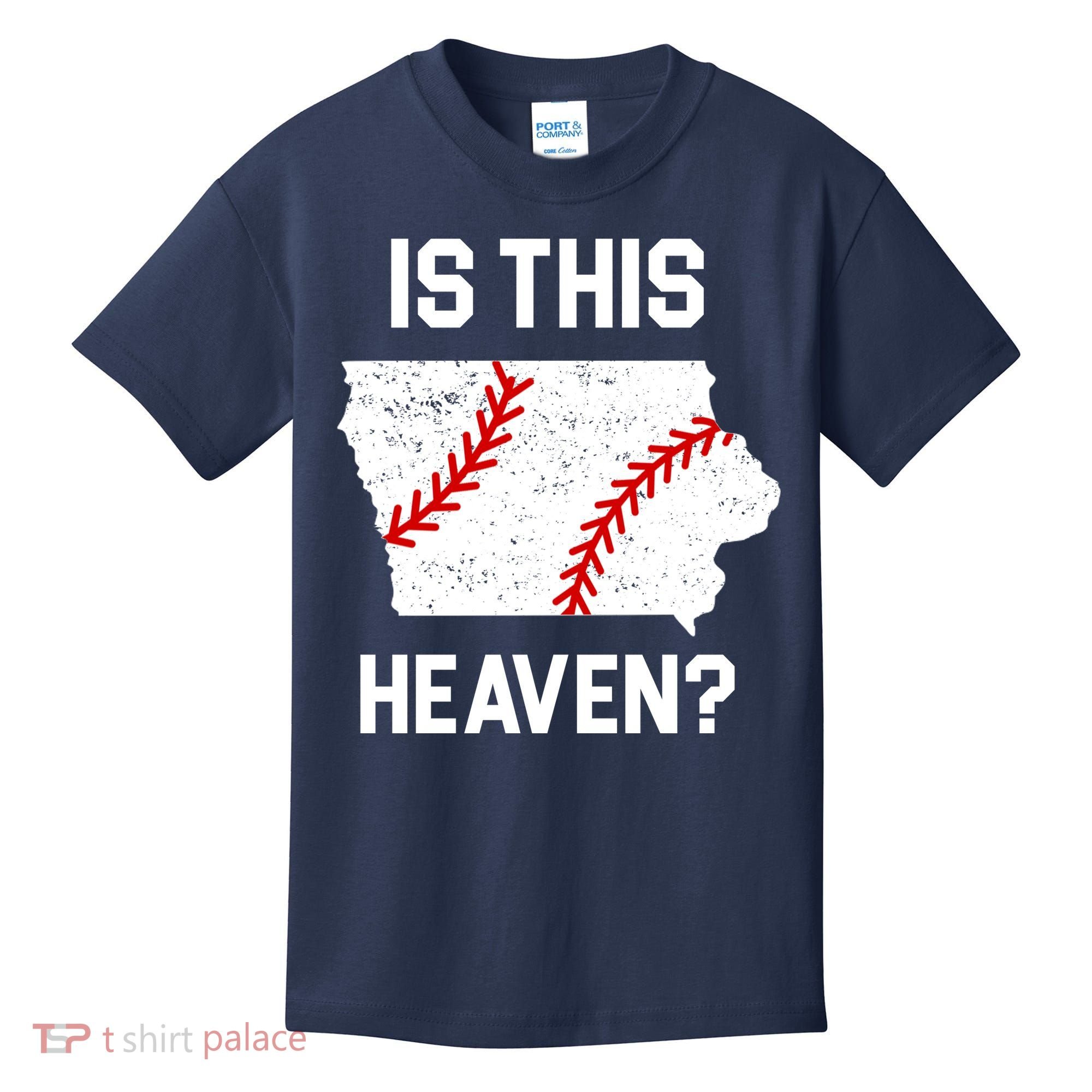 Is This Heaven Iowa Baseball Fan Kids T-Shirt