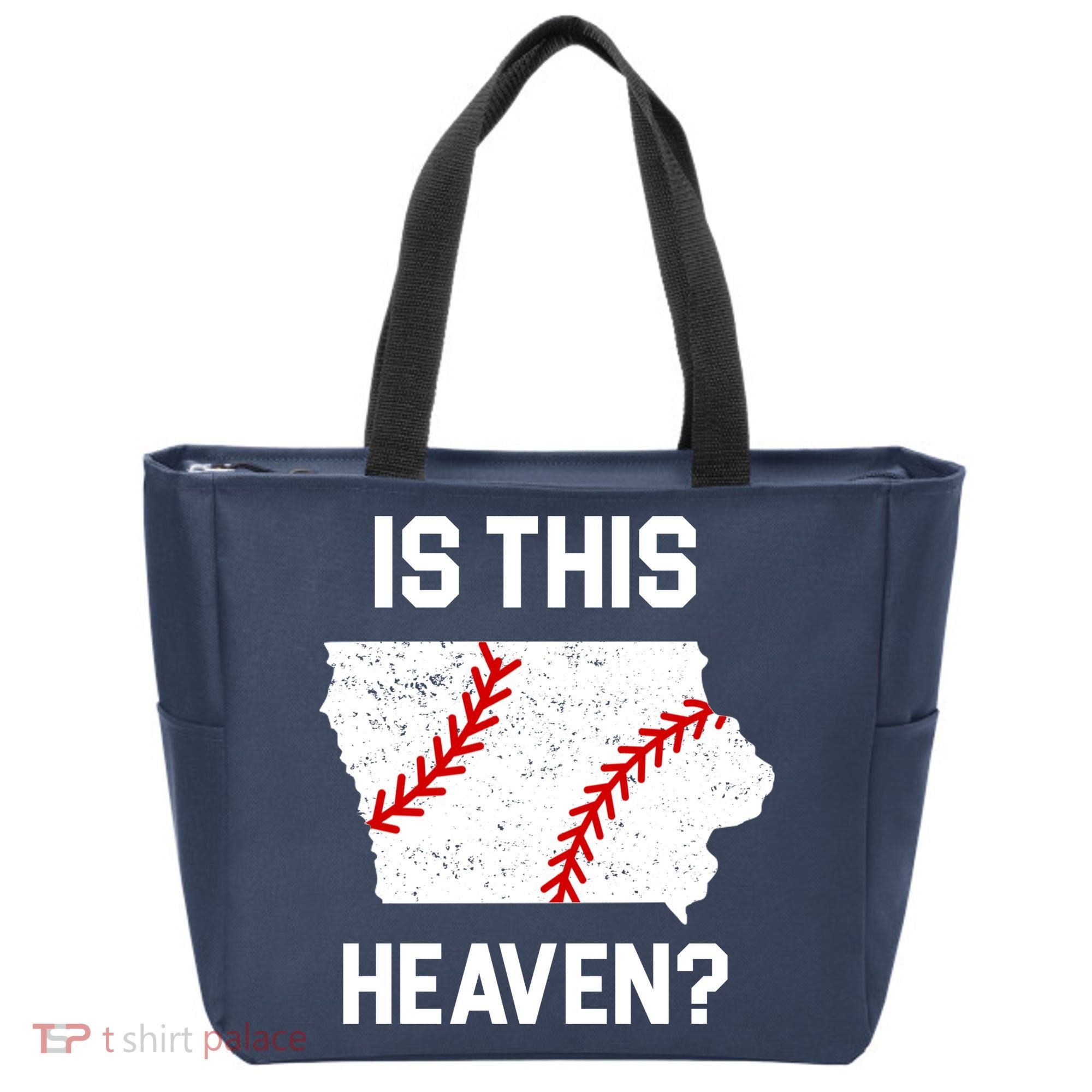 Is This Heaven Iowa Baseball Fan Tote Bag