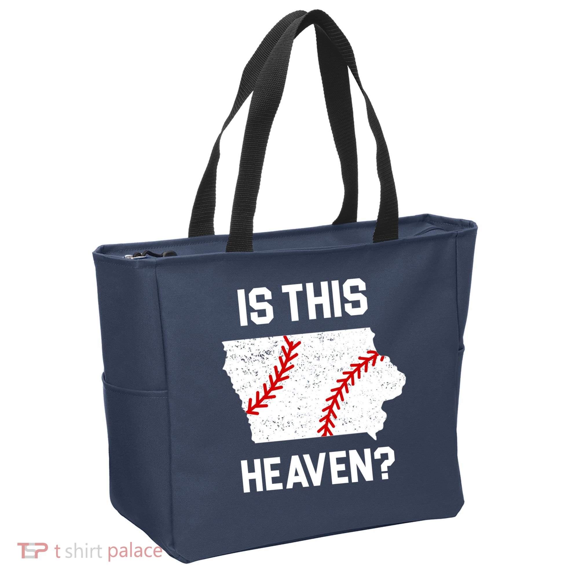Is This Heaven Iowa Baseball Fan Tote Bag