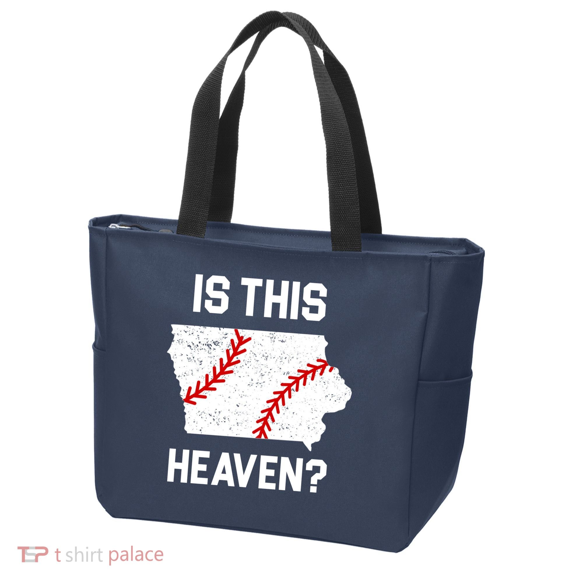 Is This Heaven Iowa Baseball Fan Tote Bag