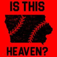 Is This Heaven Iowa Baseball Fan Santa Hat thumb 1