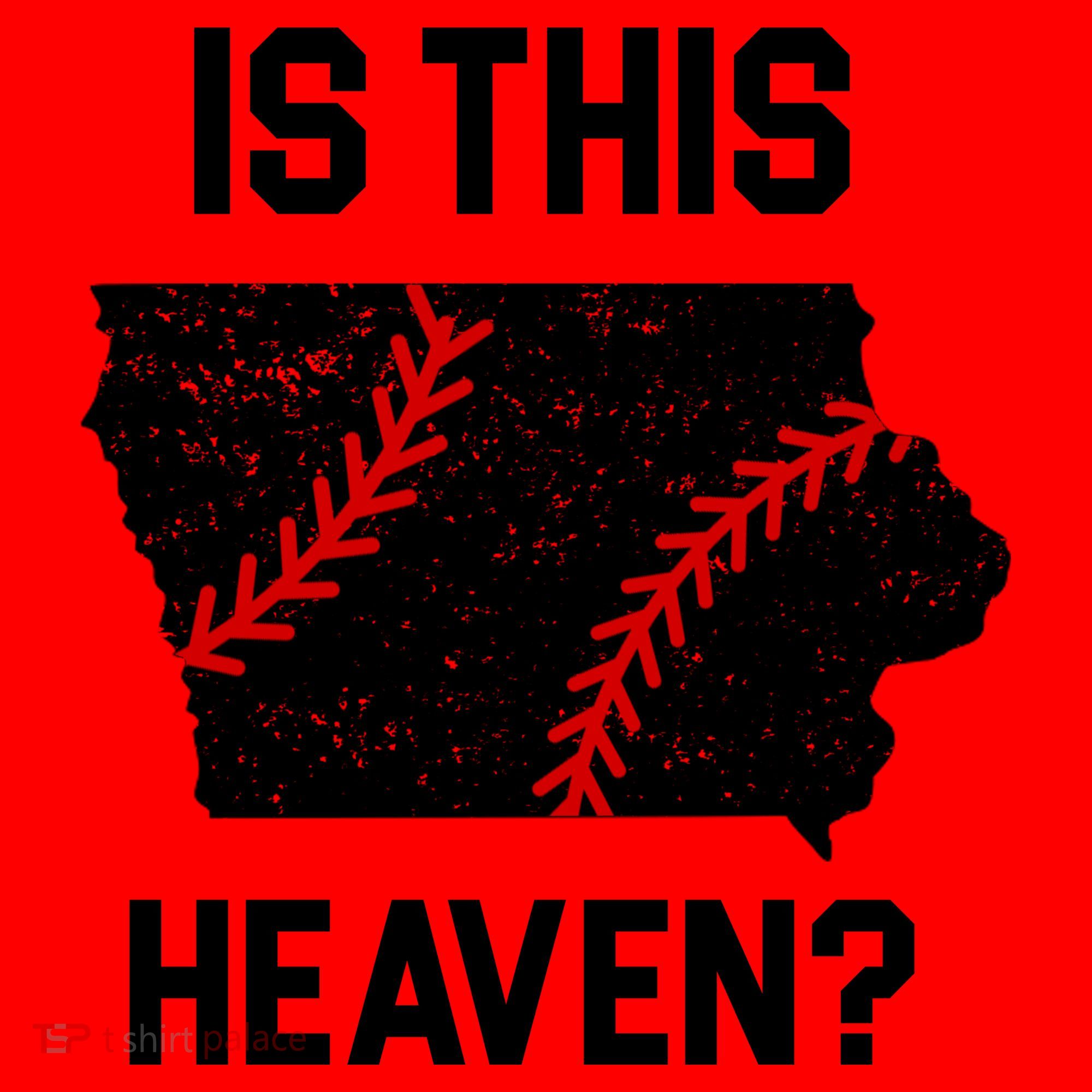 Is This Heaven Iowa Baseball Fan Santa Hat