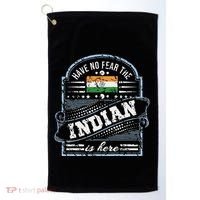 India T Have No Fear The Indian Is Here Golf Towel thumb 0