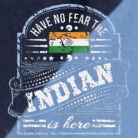 India T Have No Fear The Indian Is Here Raglan Baseball Sleeve Shirt thumb 2
