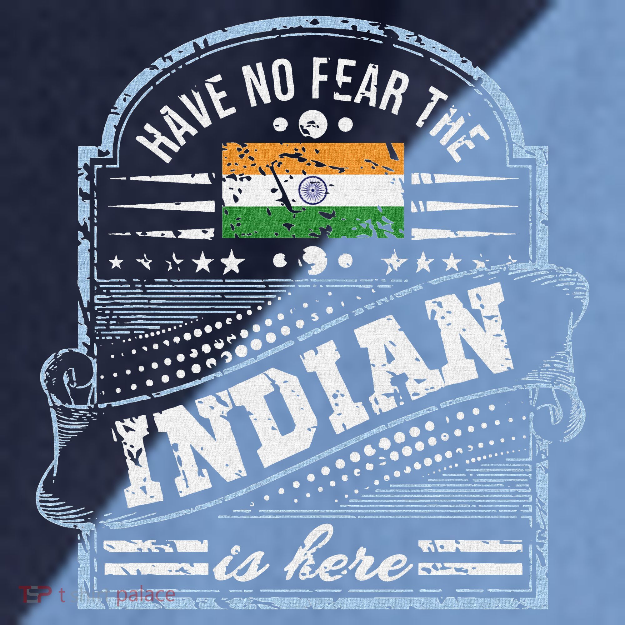 India T Have No Fear The Indian Is Here Raglan Baseball Sleeve Shirt