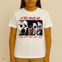 In This House We Love Halloween Family Horror House Scary T-Shirt thumb 4