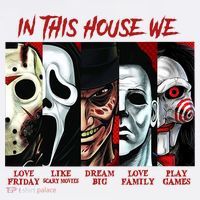 In This House We Love Halloween Family Horror House Scary T-Shirt thumb 7