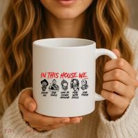 In This House We Horror Halloween Freddy Big Dream Myers Love Family C Coffee Mug thumb 3