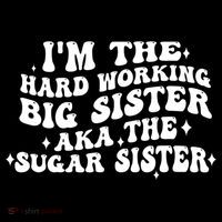 IM The Hard Working Big Sister Aka The Sugar Sister Stripe Pom Pom Beanie thumb 2