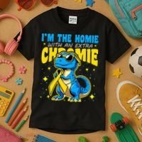 IM The Homie With Extra Chromie Down Syndrome Awareness Kids T-Shirt thumb 3