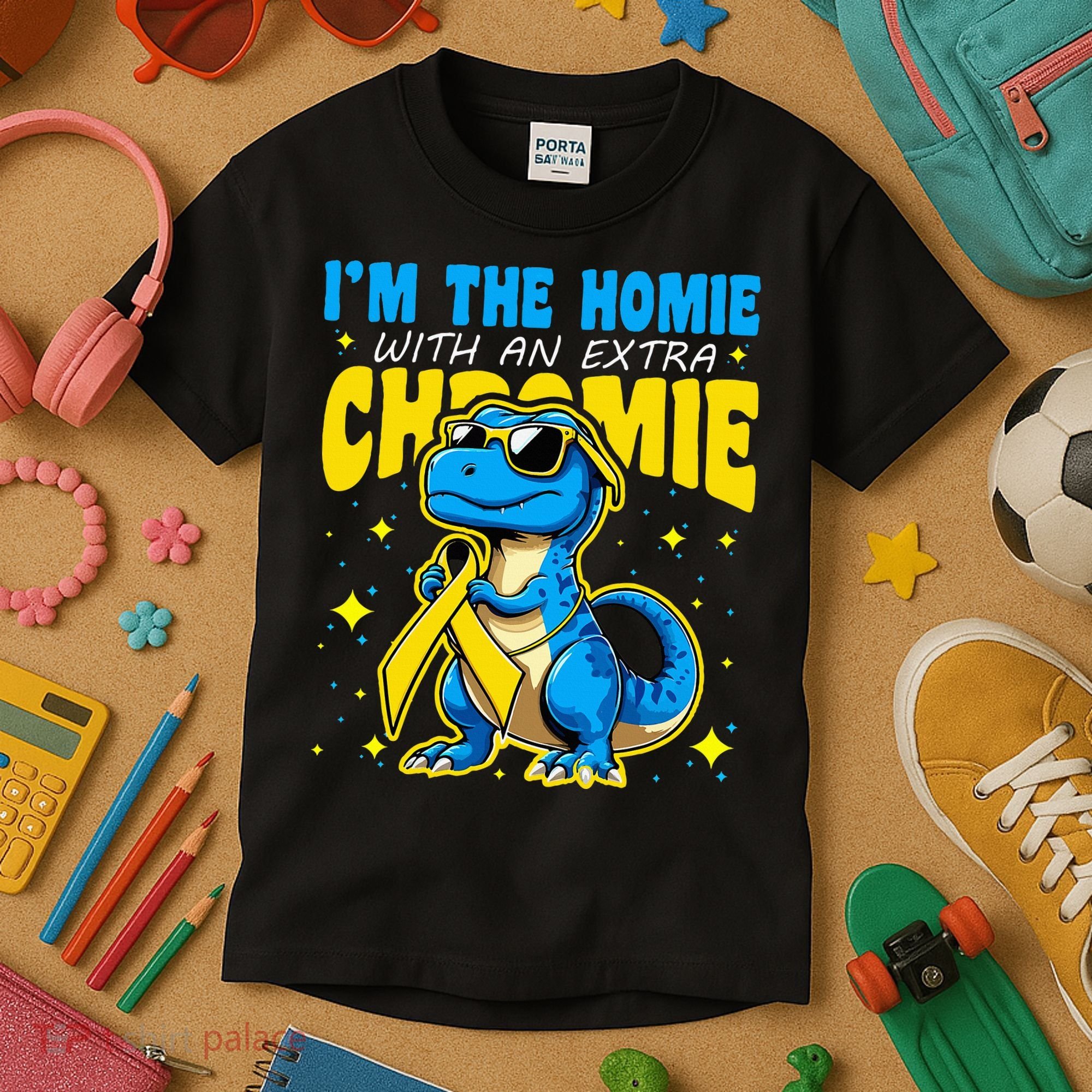IM The Homie With Extra Chromie Down Syndrome Awareness Kids T-Shirt