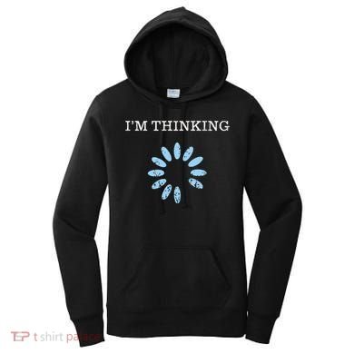 IM Thinking It Nerd Geeks Programmers Women's Hoodie