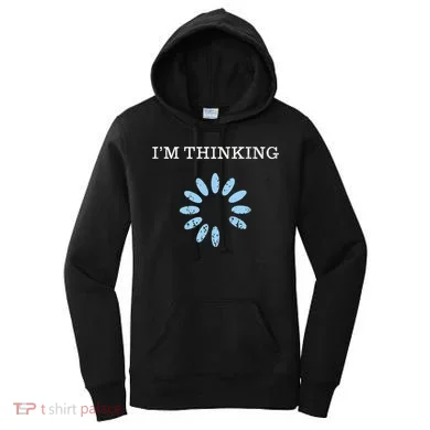 IM Thinking It Nerd Geeks Programmers Women's Hoodie