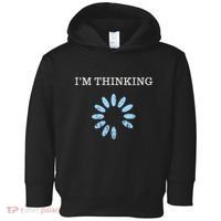 IM Thinking It Nerd Geeks Programmers Toddler Hoodie thumb 0