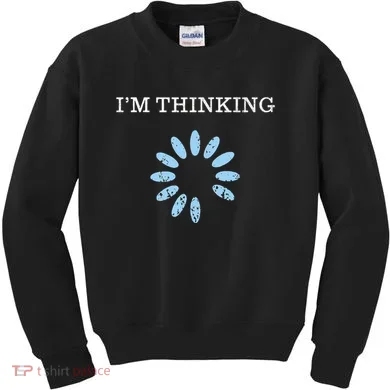 IM Thinking It Nerd Geeks Programmers Kids Sweatshirt