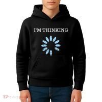 IM Thinking It Nerd Geeks Programmers Kids Hoodie thumb 4