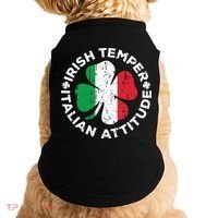 Irish Temper Italian Attitude St Patricks Day Doggie Tank thumb 0