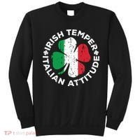 Irish Temper Italian Attitude St Patricks Day Sweatshirt thumb 0