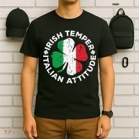 Irish Temper Italian Attitude St Patricks Day T-Shirt thumb 6