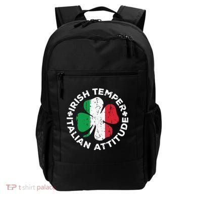 Irish Temper Italian Attitude St Patricks Day Backpack