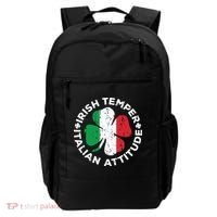Irish Temper Italian Attitude St Patricks Day Backpack thumb 0