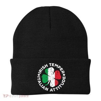 Irish Temper Italian Attitude St Patricks Day Beanie