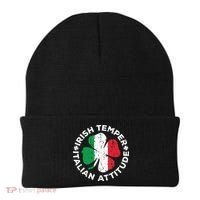 Irish Temper Italian Attitude St Patricks Day Beanie thumb 0