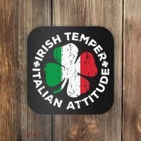 Irish Temper Italian Attitude St Patricks Day Coaster thumb 0