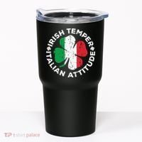 Irish Temper Italian Attitude St Patricks Day Tumbler thumb 0